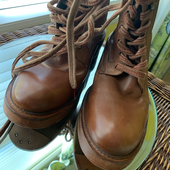 NWOB Free People Santa Fe Lace-Up Leather Boot - Picture 10 of 13